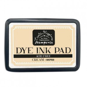 Штемпельная подушка DYE INK PAD WARM WKPR09 "Кремовая" Stamperia, 8х6 см